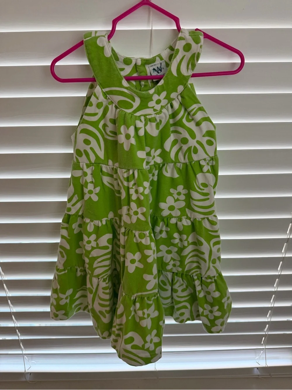 Navy Aiken Purple & White Striped Girls' Dress